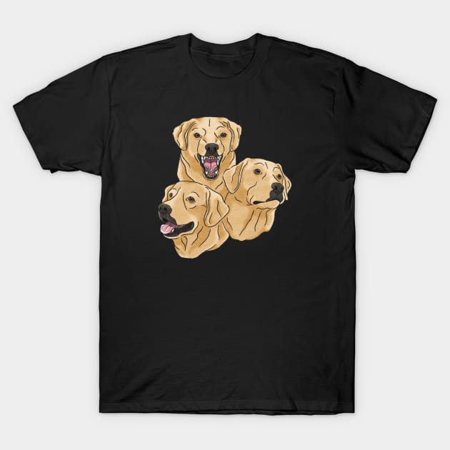 Labrador Retriever Heads T-Shirt by ImaginativeWild